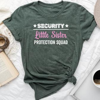 Big Brother Security Little Sister Protection Squad Bella Canvas T-shirt - Thegiftio UK