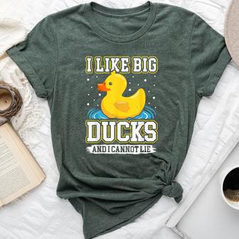 I Like Big Ducks And I Cannot Lie Rubber Duck Bella Canvas T-shirt - Thegiftio UK