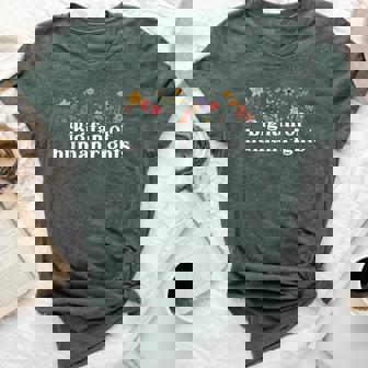 Big Fan Of Human Rights Floral Social Justice Protest Bella Canvas T-shirt | Seseable CA