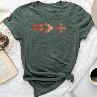 Black History Equality Greater Division Melanin Women Bella Canvas T-shirt - Thegiftio UK