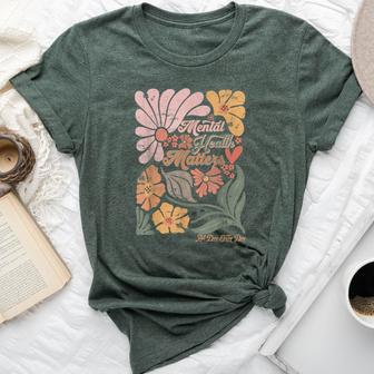 Boho Mental Health Matters All Day Every Day Inspirational Bella Canvas T-shirt - Thegiftio UK