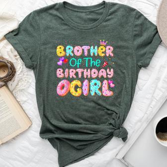 Brother Of The Birthday Girl Sweet Donut Matching Family Bella Canvas T-shirt - Thegiftio UK