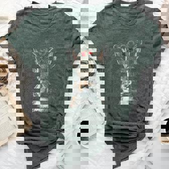 Bunny Rabbit With King Queen Crown Bella Canvas T-shirt | Mazezy