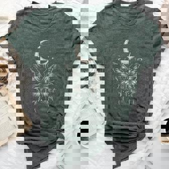 Butterfly Moon Moth Goth Alt Y2k Grunge Dark Fairy Aesthetic Bella Canvas T-shirt - Thegiftio