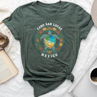 Cabo San Lucas Mexico Sea Turtle Tribal Beach Tropical Ocean Bella Canvas T-shirt - Thegiftio