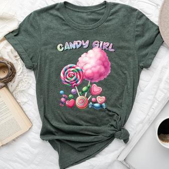 Candy Girls Dress Halloween Costume Girls Treat Lover Bella Canvas T-shirt - Thegiftio