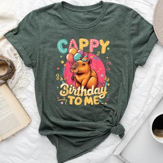 Cappy Birthday To Me Capy Birthday Cute Capybara Boys Girls Bella Canvas T-shirt - Thegiftio UK