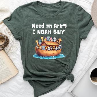 Cartoon Animal Need An Ark I Noah Guy Christian Bella Canvas T-shirt - Thegiftio UK
