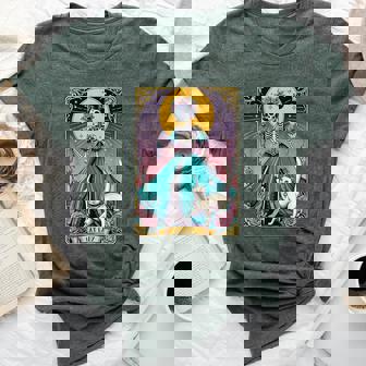 Cat Lady Tarot Card Skeleton Woman Cat Lover Bella Canvas T-shirt - Thegiftio