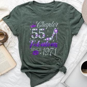 Chapter 55 Fabulous Since 1971 55 Years Old Lady Girls Bella Canvas T-shirt - Thegiftio UK