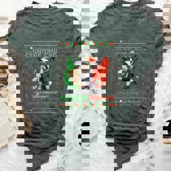 Chingedy Ching Dominick The Italian Christmas Donkey Xmas Bella Canvas T-shirt | Mazezy