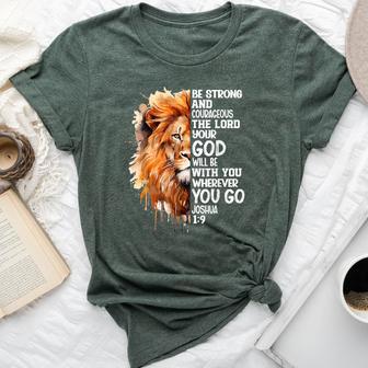 Christian Bible Verse Lion Of Judah Jesus God Bella Canvas T-shirt - Thegiftio UK