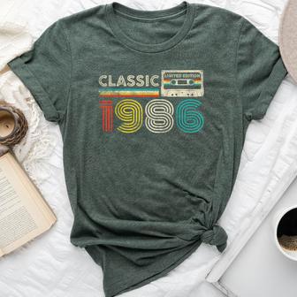 Classic 1986 Vintage 1986 Cassette Tape Birthday Bella Canvas T-shirt - Thegiftio UK