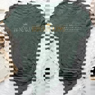 Classic Jesus Is King With Crown Christian Bella Canvas T-shirt | Mazezy