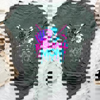 Cool Baseball Mom Neon Drip Sports Fan Bella Canvas T-shirt - Thegiftio