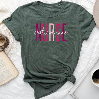 Critical Care Nurse Appreciation Day Apparel Vintage Nurse For Black X-Small Short Sleeve Bella Canvas T-shirt - Thegiftio UK
