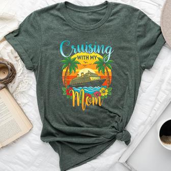 Cruising With My Mom Daughter Son Cruise Vacation Matching Bella Canvas T-shirt - Thegiftio UK