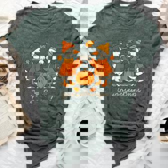 Cute Goose Bumps Goose Fall Animals Pun Pumkin Autumn Leaves Bella Canvas T-shirt | Mazezy