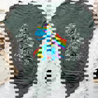 Dinosaur Gay Pride Lgbt Rainbow Flag Lgbtq Bella Canvas T-shirt - Thegiftio