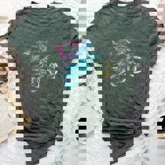 Dirt Bike For Dirtbike Rider Girls Tie Dye Bella Canvas T-shirt - Thegiftio