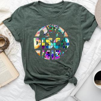 Disco 70S Vintage Theme Dancing 70'S Women Bella Canvas T-shirt | Mazezy