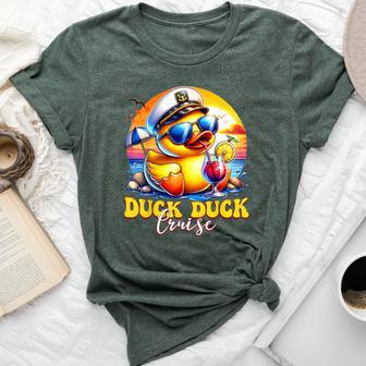 Duck Duck Cruise Family Cruising Matching Group Bella Canvas T-shirt - Thegiftio UK