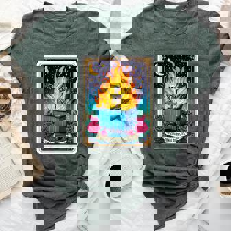 Emotional Dumpster Fire Tarot Card Sarcastic Skeleton Bella Canvas T-shirt | Mazezy