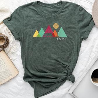 Estes Park Colorado Retro Mountain Ski Souvenir Bella Canvas T-shirt - Thegiftio UK