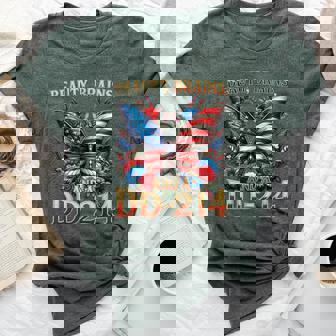 Female Veteran Army Floral Vintage Beauty Brains Us Bella Canvas T-shirt | Mazezy