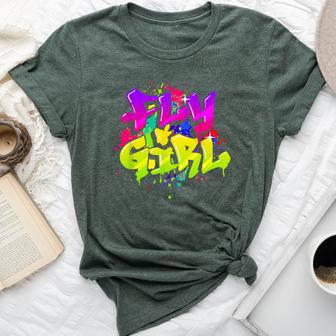 Fly Girl 80S 90S Old School Hip Hop Dance Bella Canvas T-shirt - Thegiftio UK