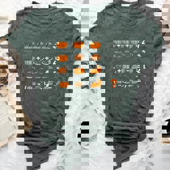 67 Meme Pumpkin Turkey Math Teacher Thanksgiving 6 7 Bella Canvas T-shirt | Mazezy