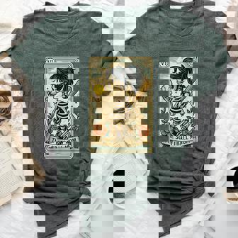 Halloween Softball Mama Mom Skeleton Tarot Card Bella Canvas T-shirt | Mazezy