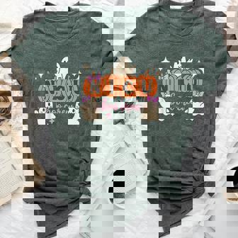 Nicu Boo Crew Nurse Ghost Halloween Spooky Season Bella Canvas T-shirt | Mazezy