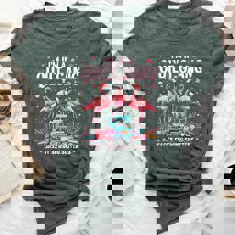 Quilting Flamingo Sewing I'm In A Quilting Gang Sassy Bella Canvas T-shirt | Mazezy