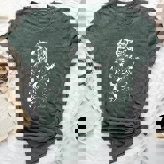 Rock Cat Playing Guitar For Music Cat Lover Bella Canvas T-shirt | Seseable UK