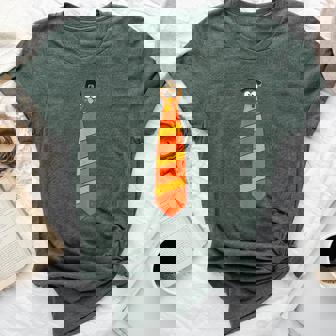 Thanksgiving Tie With Turkey For Family Dinner Women Bella Canvas T-shirt | Mazezy