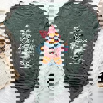 Gingerbread Drinking Hot Chocolate Bougie Christmas Bella Canvas T-shirt | Mazezy