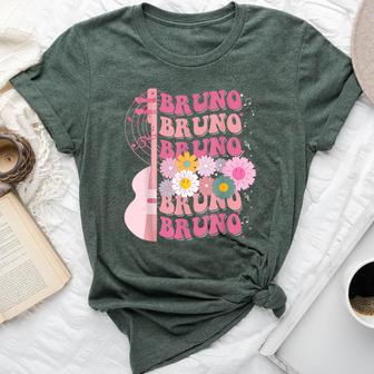 Girl Retro Bruno First Name Personalized Groovy 80'S Bella Canvas T-shirt - Thegiftio UK