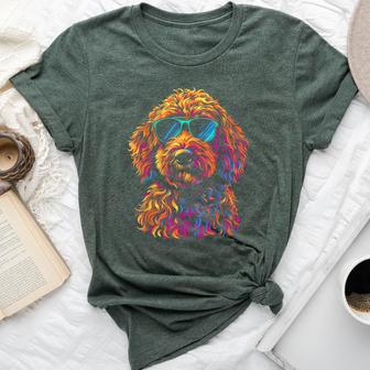 Goldendoodle Sunglasses Dog Mum Doodle Dad Bella Canvas T-shirt - Thegiftio UK