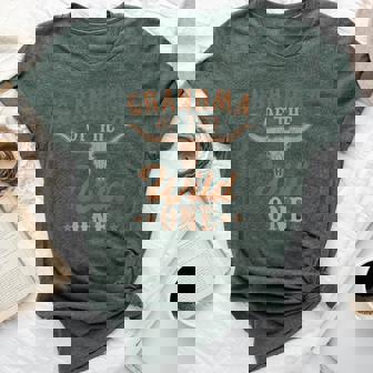 Grandma Of The Wild One Cowboy Western Rodeo Party Matching Bella Canvas T-shirt | Mazezy