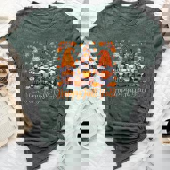 Happy Fall Y'all Gnome Autumn Thanksgiving Bella Canvas T-shirt | Mazezy