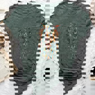 Horse Dreamcatcher Native American Indian Feathers Arts Bella Canvas T-shirt | Mazezy