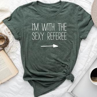 I'm With The Sexy Referee Adult Costume Bella Canvas T-shirt | Mazezy