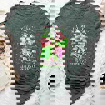 It's My 5Th Birthday Girl Witch Pink And Green 5 Year Old Bella Canvas T-shirt | Seseable FR