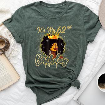 It's My 62Nd Birthday Queen 62 Years Old Crown Gold Women Bella Canvas T-shirt - Thegiftio UK