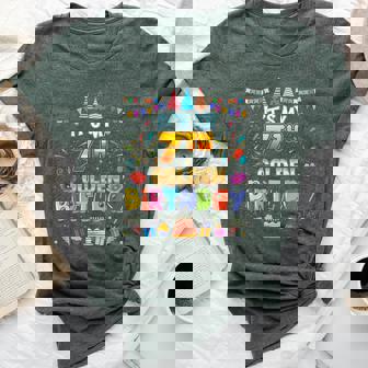 It's My 7Th Golden Birthday Girl 7 Years Old Birthday Boy Bella Canvas T-shirt | Mazezy