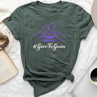 Iwd International Women's Day 2026 Give To Gain Girls Bella Canvas T-shirt - Thegiftio UK