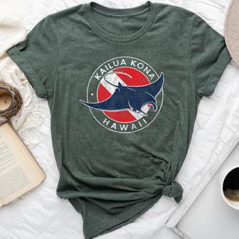 Kailua-Kona Hawaii Manta Ray Boys Girls Souvenir Women Bella Canvas T-shirt - Thegiftio UK