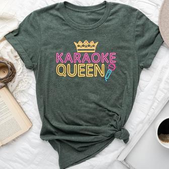 Karaoke Singer 80S Retro Vintage Karaoke Queen Bella Canvas T-shirt - Thegiftio