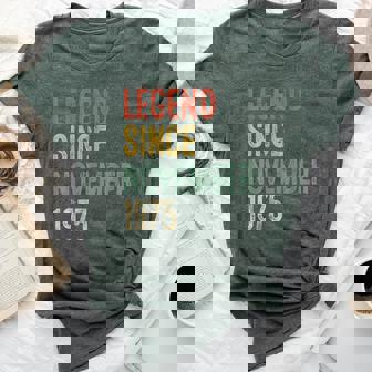 Legend November 1975 50Th Birthday 50 Year Old Bella Canvas T-shirt | Mazezy